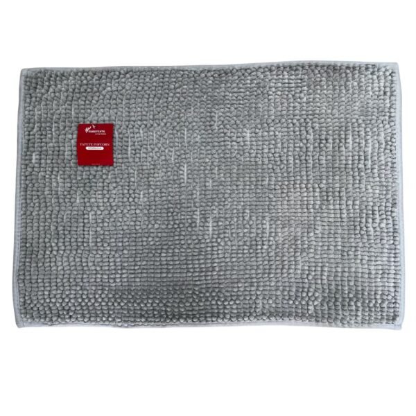 Tapete microfibra G cinza