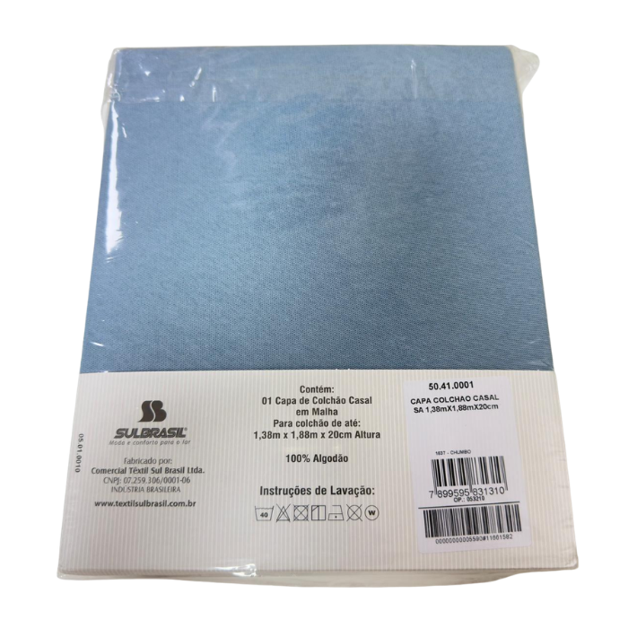 Capa de Colchão Casal Azul - Imagem 2