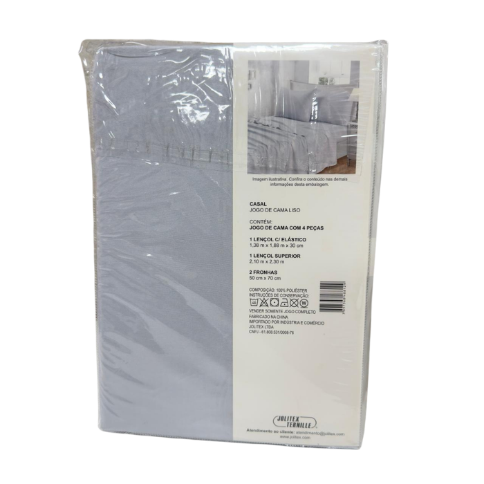Jogo de Cama Nuvem casal cinza - Imagem 2