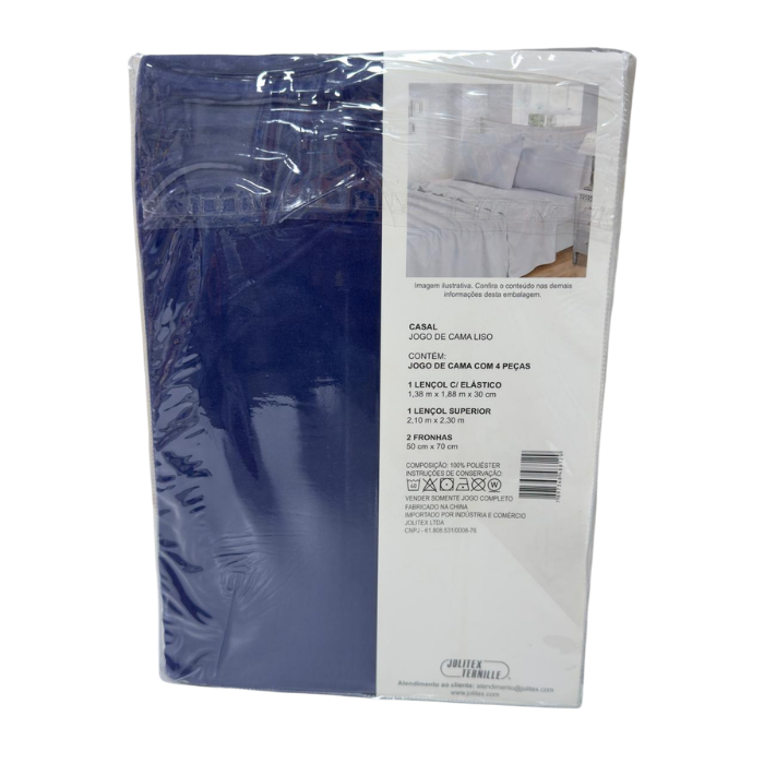 Jogo de Cama Nuvem casal azul escuro - Imagem 2